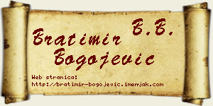 Bratimir Bogojević vizit kartica